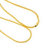 22K Yellow Gold Round Link Chain, 24.2 gm | Add the radiance and sophistication of 22 karat gold to any outfit with this beautiful yellow gol...