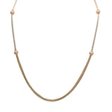 22K Multi Tone Gold Chain W/ Textured Balls & Draped Rounded Column-Bead Strands |  22K Multi Tone Gold Chain W/ Textured Balls & Draped Rounded column-Bead Strands, 15.9 Grams...