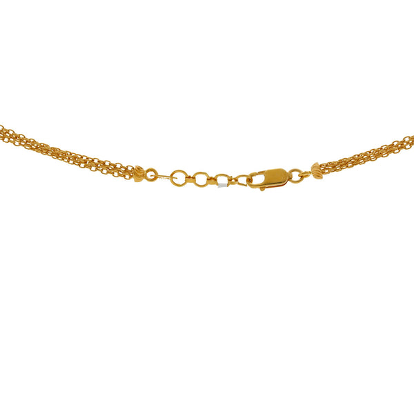 22K Gold Multi Tone Gold Divah Chain | 
The 22K Multitone Gold Divah Chain from Virani Jewelers is the ideal chain for both day and even...