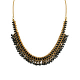 22K Yellow Gold Necklace & Earrings Set W/ Black Sapphires |  22K Yellow Gold Necklace & Earrings Set W/ Black Sapphires  for women. The breathtaking 22K ...