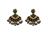 22K Yellow Gold Necklace & Earrings Set W/ Black Sapphires |  22K Yellow Gold Necklace & Earrings Set W/ Black Sapphires  for women. The breathtaking 22K ...