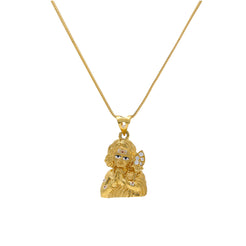 An image of the Krishna Indian pendant from Virani Jewelers.
