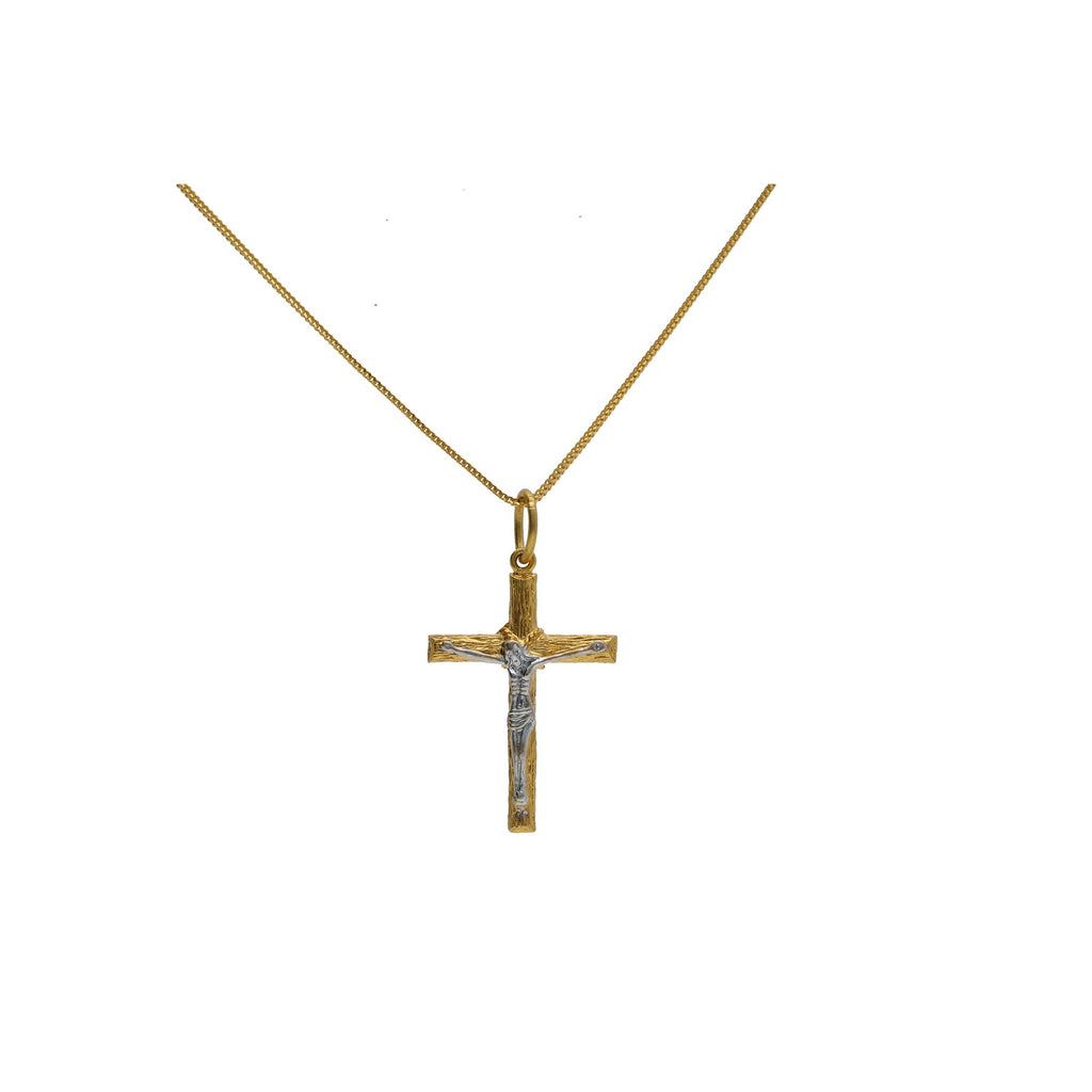 22K Multi Tone Gold Cross Pendant W/ White Gold Crucified Christ | 


The significance of great jewelry lies with meaningful designs and quality gold, much like thi...