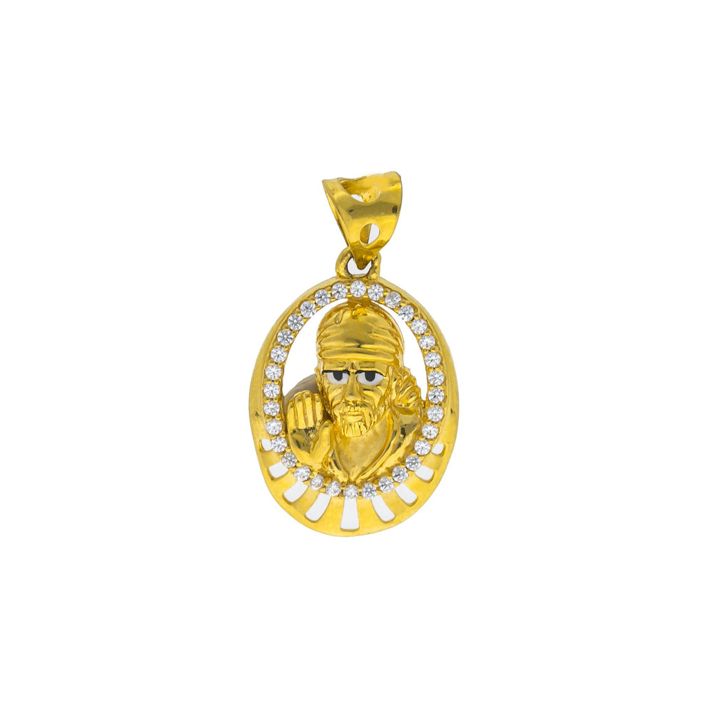 22K Yellow Gold Sai Baba Pendant W/ CZ Gemstone Frame | 


Bring in cultural and religious significance to your wardrobe with beautiful pendant designs l...