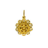 22K Yellow Gold Flower Pendant W/ Layered Faceted Design | 


Enjoy the feminine beauty of floral designs with this faceted 22K yellow gold flower pendant f...