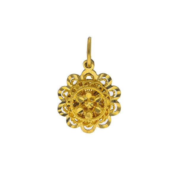 22K Yellow Gold Flower Pendant W/ Layered Faceted Design | 


Enjoy the feminine beauty of floral designs with this faceted 22K yellow gold flower pendant f...