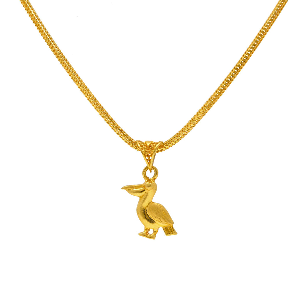 22K Yellow Gold Chidiya Pendant | 
The 22K Yellow Gold Chidiya Pendant is truly one of a kind! The unique bird design looks even mo...