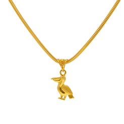 22K Yellow Gold Chidiya Pendant