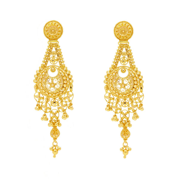 22K Gold Divya Chandelier Jewelry Set | 
The 22K Gold Divya Chandelier Jewelry Set from Virani Jewelers is perfect for your next special ...