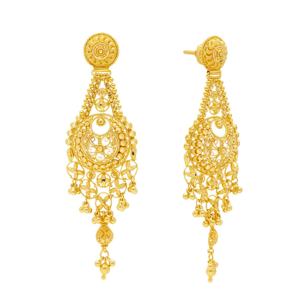 22K Gold Divya Chandelier Jewelry Set | 
The 22K Gold Divya Chandelier Jewelry Set from Virani Jewelers is perfect for your next special ...