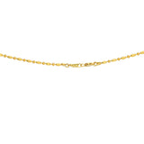An image of the clasp on a beautiful Indian necklace from Virani Jewelers | Use this 22K yellow gold necklace and earring set from Virani Jewelers to add lustrous elegance t...