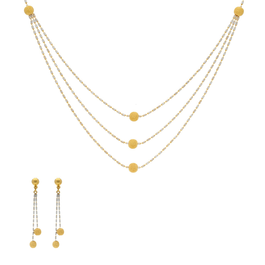22K Gold Dazzling Singapore set w/ Earrings | 


An uncommon yet alluring design, you are sure to consider this gorgeous and simple 22K gold ne...