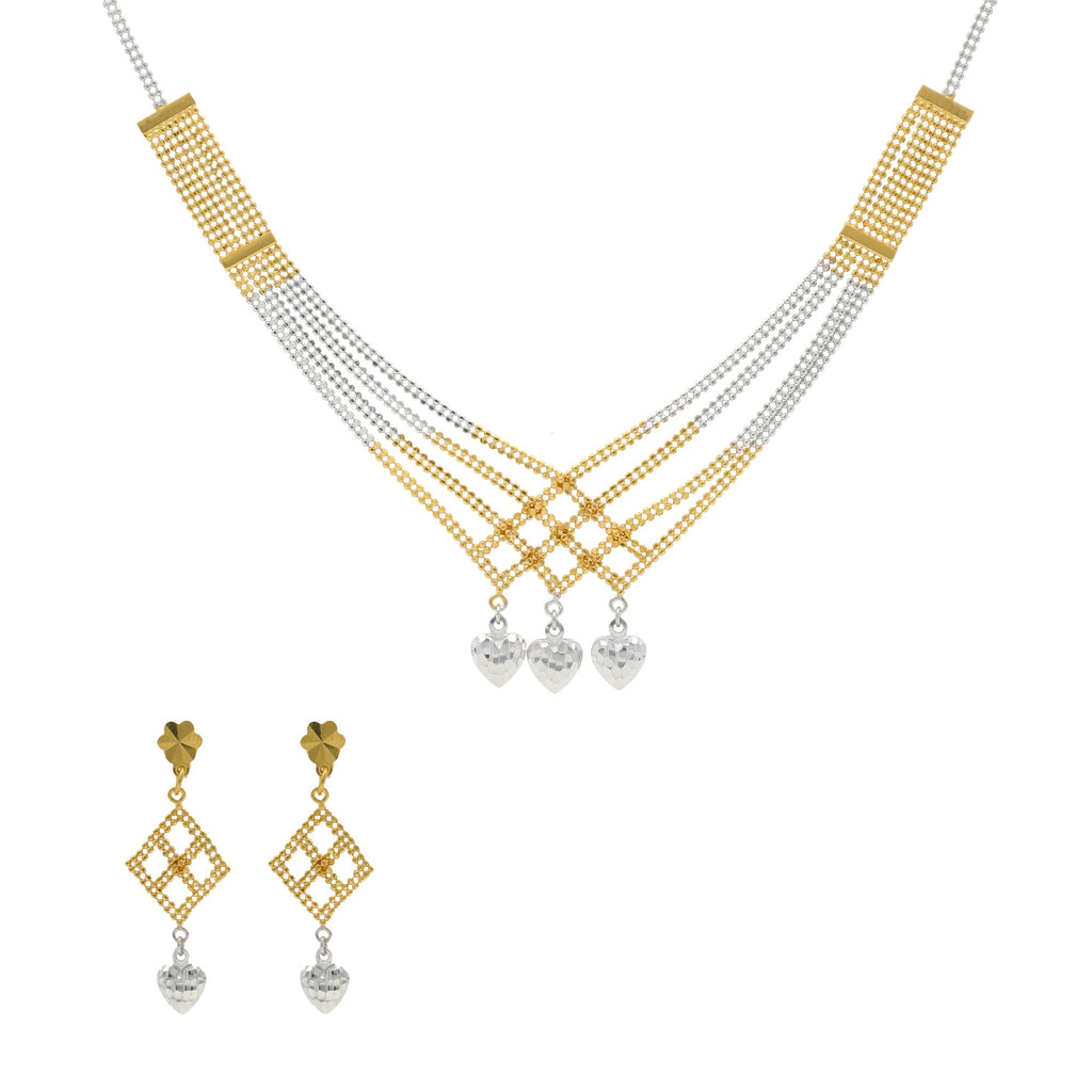 22K Yellow Gold Singapore set with Earrings | 


Oodles of traditional charm with a hint of modernity, this necklace exudes the right balance o...