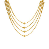 22K Yellow Gold Multi-Layer Necklace W/ Four Strands, Centered Balls & Tubular Beads | 


Drape yourself with layers of radiant gold with this most exquisite 22K yellow gold multi-laye...