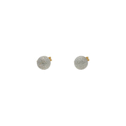 An image of the 22K gold multi-tone earrings from Virani Jewelers.