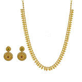 22K Yellow Gold Uncut Diamond Mango Necklace Set W/ 17.82ct Uncut Diamonds, Emeralds & Rubies | 22K Yellow Gold Uncut Diamond Mango Necklace Set W/ 17.82ct Uncut Diamonds, Emeralds & Rubies...