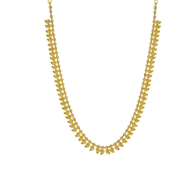 22K Yellow Gold Uncut Diamond Mango Necklace Set W/ 17.82ct Uncut Diamonds, Emeralds & Rubies | 22K Yellow Gold Uncut Diamond Mango Necklace Set W/ 17.82ct Uncut Diamonds, Emeralds & Rubies...