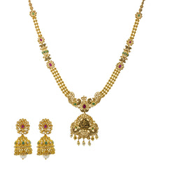 22K Gold & Uncut Diamond Chahna Jewelry Set