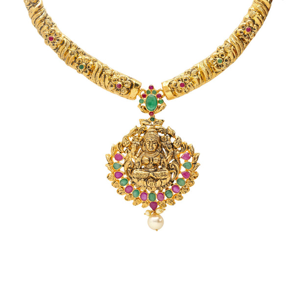22K Gold & Gemstone Tashi Temple Set | 
The 22K Gold & Gemstone Tashi Temple from Virani Jewelers will add the glamour you need for ...