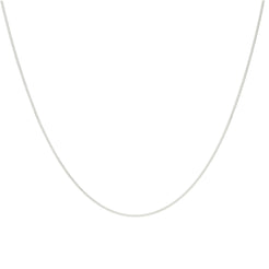 22K White Gold Thin Link Chain, 3.5 Grams