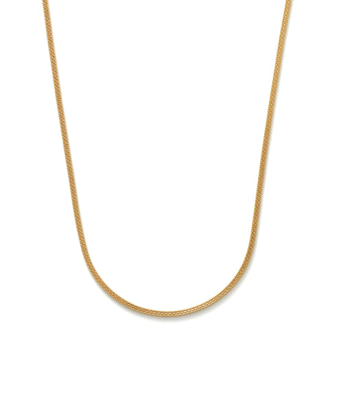 22K Yellow Gold Men's Flat Chain W/ Double Link & Ball Chain, 23 Inches | Add a hint of masculine radiance to your look with this handsome 23 inch, 22K yellow gold men’s f...