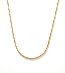 22K Yellow Gold Men's Link Chain W/ Rounded Cuban Link, 24 Inches