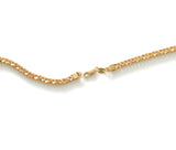 22K Yellow Gold Men's Link Chain W/ Rounded Cuban Link, 24 Inches | Add a hint of masculine radiance to your look with this handsome 24 inch 22K yellow gold men’s li...