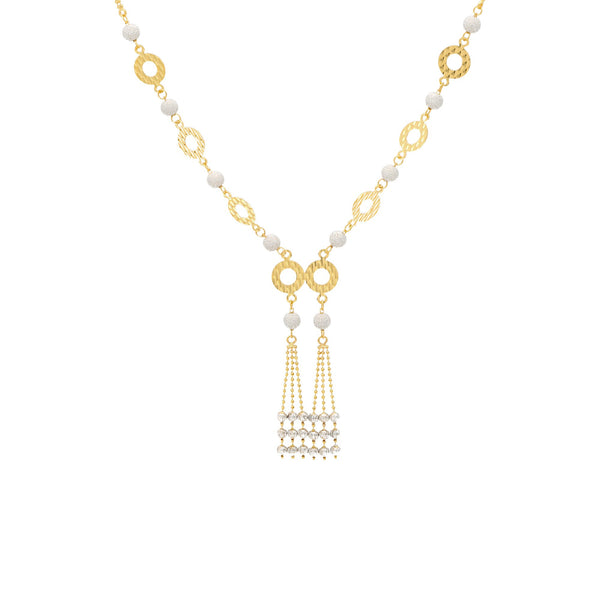 22K Yellow & White Gold Donna Jewelry Set | 
The 22K Yellow and White Gold Donna Jewelry Set by Virani Jewelers is sheer elegance. This uniqu...