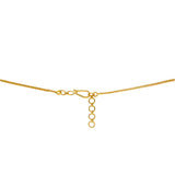22K Yellow Gold Meenakari Necklace & Earring Set W/ Mango Shaped Pendant | Show off your stunning sense of style with this beautiful 22K gold necklace set from Virani Jewel...
