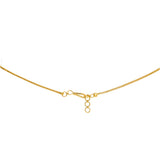 An image showing the hook-in-eye clasp on the 22K gold necklace from Virani Jewelers. | Look your very best with this 22K gold necklace set from Virani Jewelers!

Set includes 22K gold ...