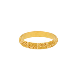 22K Gold Single Bangle, 19.5gm