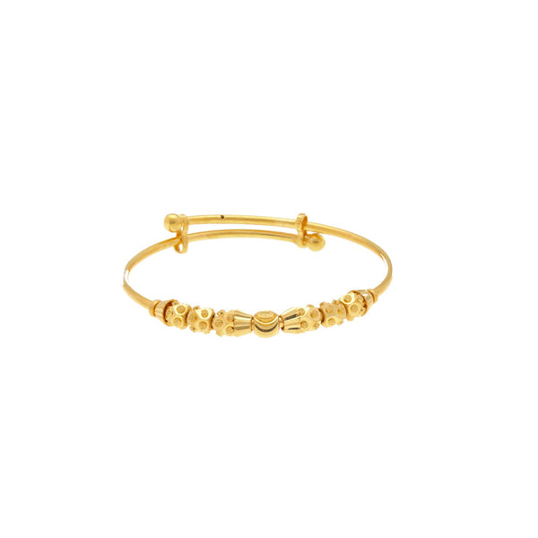 22K Yellow Gold Joyful Baby Bangle Set | 
Our 22K Yellow Gold Beaded Joy Baby Bangle Set is the perfect bangle set of 2 for your little on...