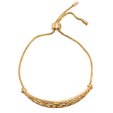 22K Multi Tone Gold Bracelet W/ Open Bedrock Design & Drawstring Closure | Add a stunning touch to your desired attire with this uniquely 22K multi tone gold women’s bracel...