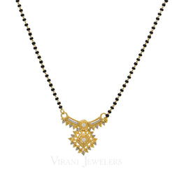 22K Multitone Gold Mangalsutra