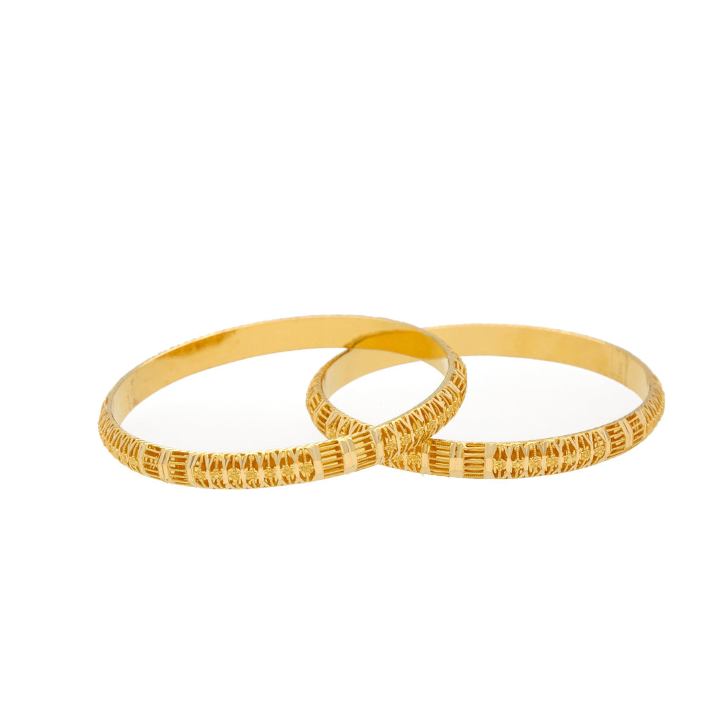 22K Gold Bangles Set of Two, 27.4gm | 


The beauty and elegance of this 22K yellow gold bangles are enough to melt hearts and earn you...