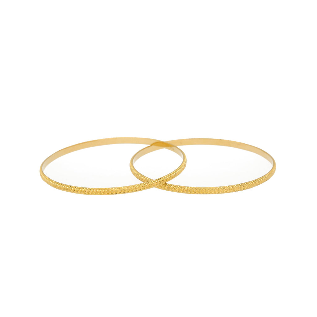 22K Gold Bangles Set of Two, 22.4gm | 


Jewelry that'll always keep you in bliss... This 22k yellow gold bangle is a classic piece tha...