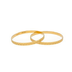 22K Gold Bangles Set of Two, 29.4gm