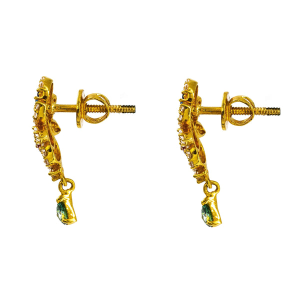 22K Gold Necklace and Earrings Set | 22K Gold Necklace and Earrings Set
36x23mm pendan,1.00mm chain. Necklace  37.5.1+Earrings 5.2 gm...