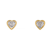 22K Two Tone Gold Heart Shaped Necklace Pendant & Earrings Set | 22K Two Tone Gold Heart Shaped Necklace Pendant & Earrings Set for women. Necklace pendant an...