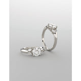 14K White Gold Round Engagement Ring 122316:1675:P | 14K White Gold Round Engagement Ring 122316:1675:P