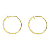 14K Yellow Gold Diamond Hoop Earrings W/ 0.3ct VS-SI Diamonds in Double Row |  14K Yellow Gold Diamond Hoop Earrings W/ 0.3ct VS-SI Diamonds in Double Row for women. These stu...