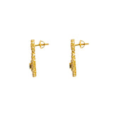 22K Yellow Gold Diamond Necklace & Earrings Set W/ 38.54ct Uncut Diamonds, Rubies & Emeralds on Choker Necklace |  22K Yellow Gold Diamond Necklace & Earrings Set W/ 38.54ct Uncut Diamonds, Rubies & Emer...