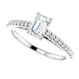 Four Prong Solitaire Diamond Engagement Ring | 