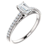 Four Prong Solitaire Diamond Engagement Ring | 