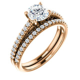 Four Prong Solitaire Diamond Engagement Ring | 