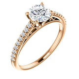 Four Prong Solitaire Diamond Engagement Ring | 