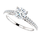 Four Prong Solitaire Diamond Engagement Ring | 