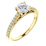 Four Prong Solitaire Diamond Engagement Ring | 