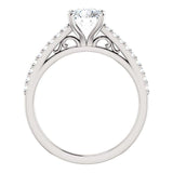 Four Prong Solitaire Diamond Engagement Ring | 