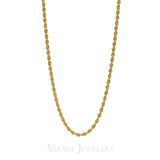 22k Gold Men's Rope Chain | Add a stunning piece of 22K jewelry to your collection with this 22K men’s rope chain from Virani...